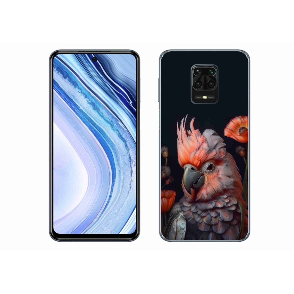Gél borítás mmCase a Xiaomi Redmi Note 9 Pro-hoz - papagáj kakadu színekben