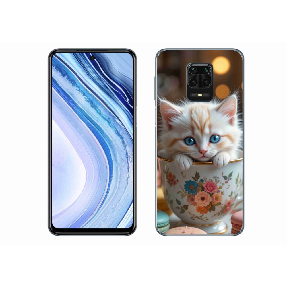 Gél borítás mmCase a Xiaomi Redmi Note 9 Pro számára - aranyos cica 6