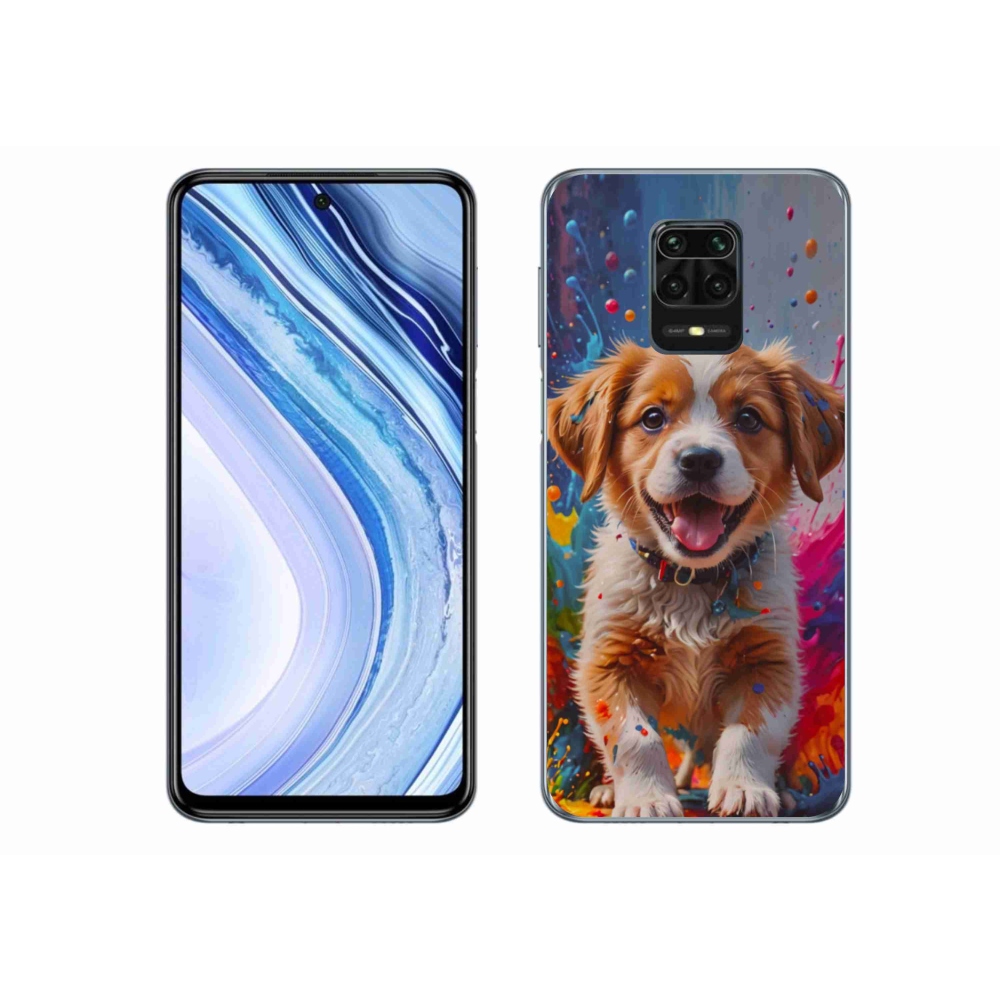 Gél borítás mmCase a Xiaomi Redmi Note 9 Pro számára - aranyos kiskutya 3