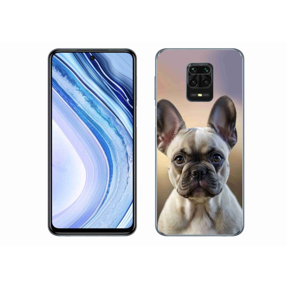 Gél borítás mmCase a Xiaomi Redmi Note 9 Pro számára - aranyos francia bulldog