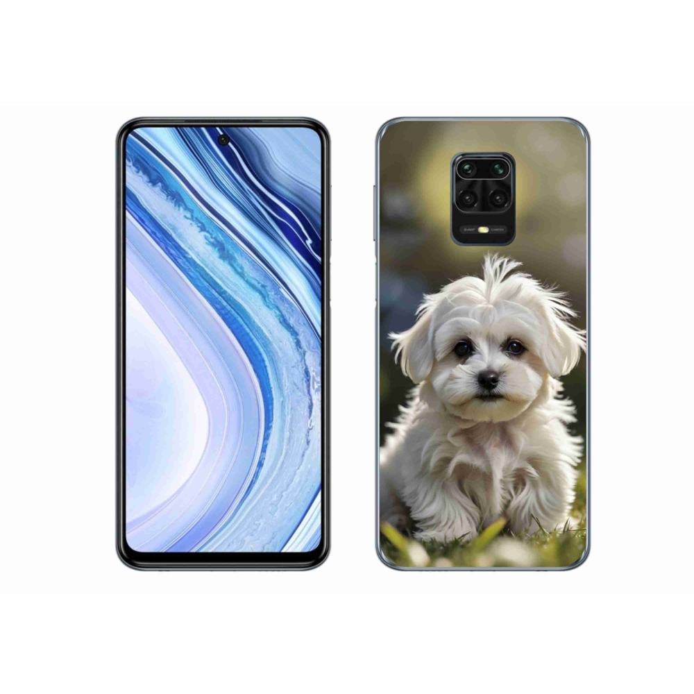 Gél borítás mmCase a Xiaomi Redmi Note 9 Pro számára - aranyos máltai kutya