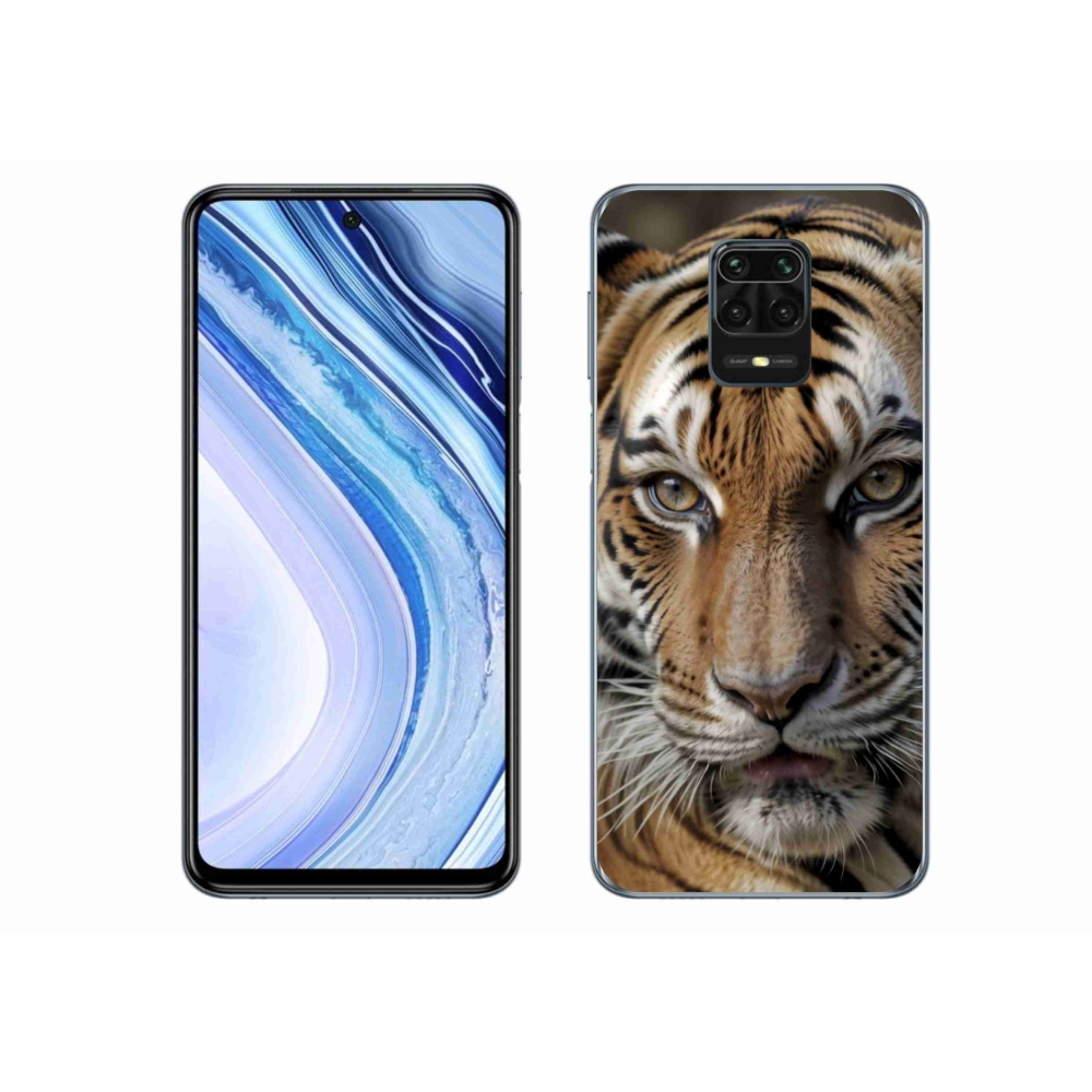 Gél borítás mmCase a Xiaomi Redmi Note 9 Pro számára - tigris nézet