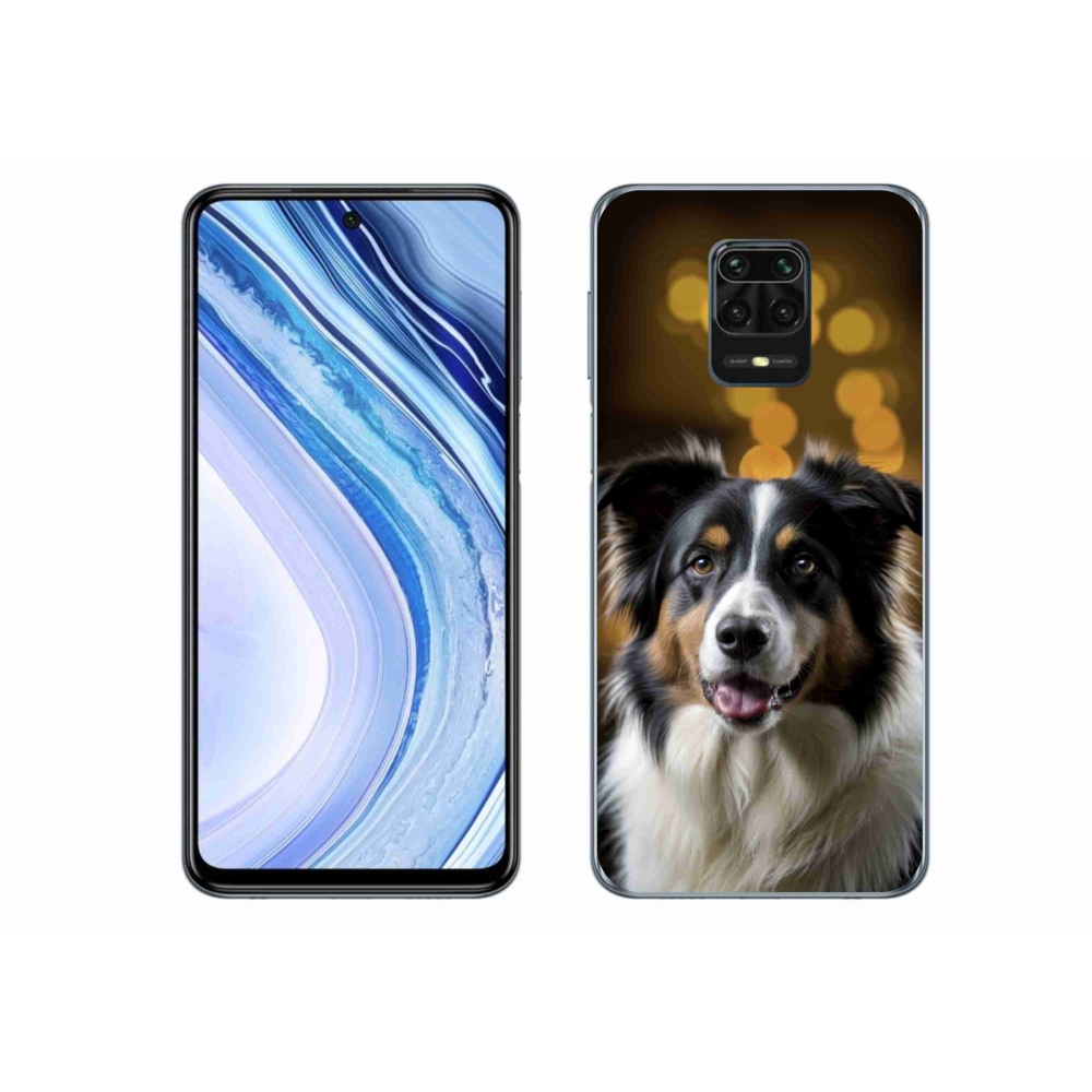 Gél borítás mmCase a Xiaomi Redmi Note 9 Pro számára - mosolygó ausztrál juhászkutya