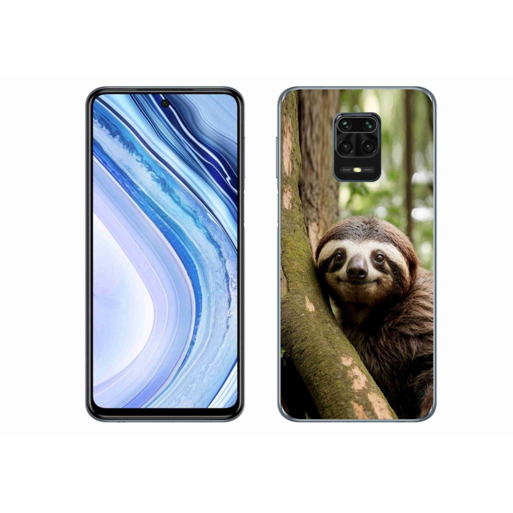 Gél borítás mmCase a Xiaomi Redmi Note 9 Pro számára - mosolygó lajhár