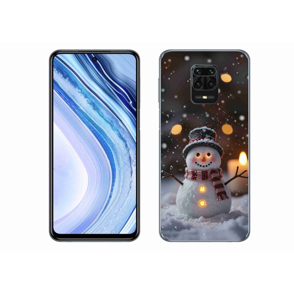Gél borítás mmCase a Xiaomi Redmi Note 9 Pro számára - boldog hóember