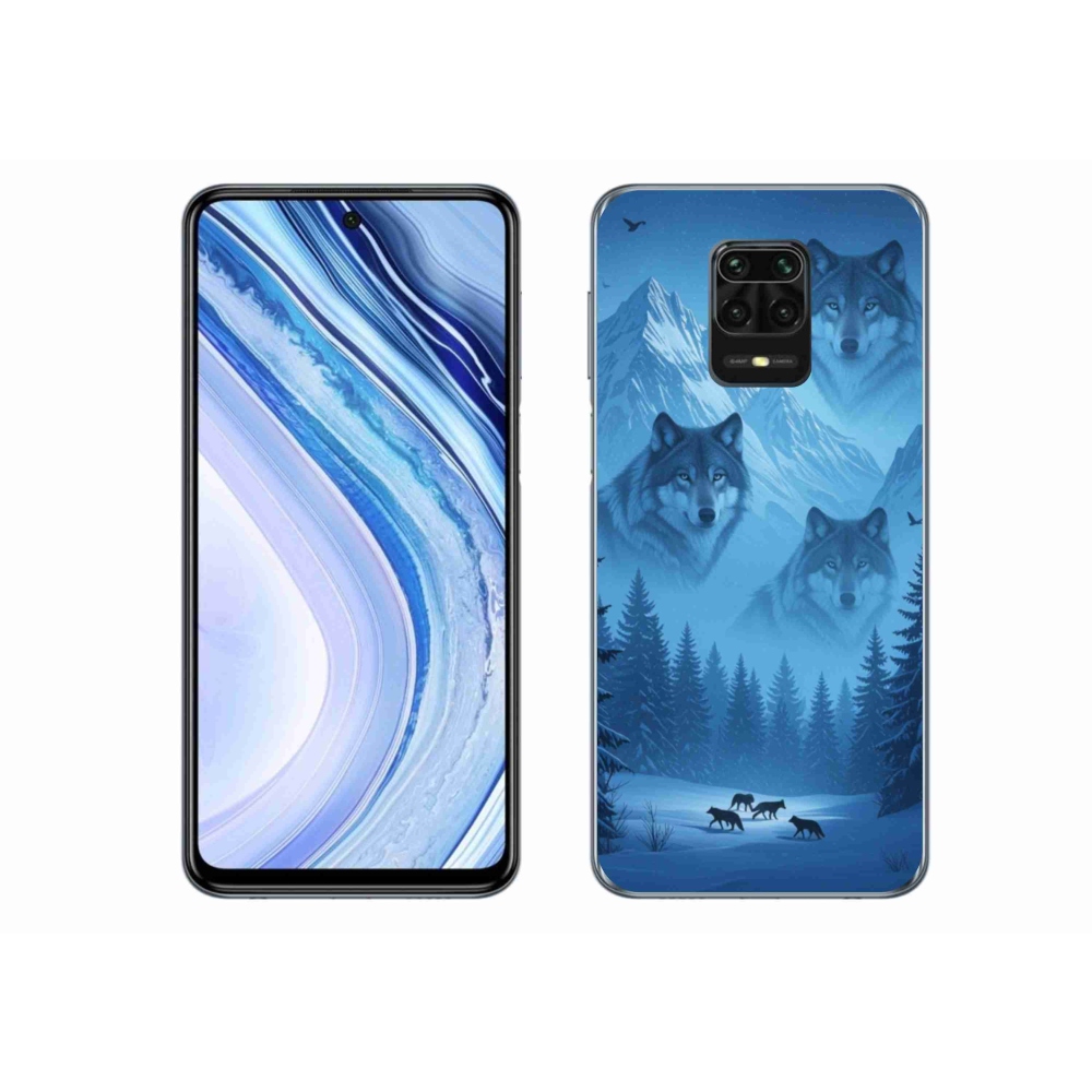 Gél borítás mmCase a Xiaomi Redmi Note 9 Pro számára - farkas csomag