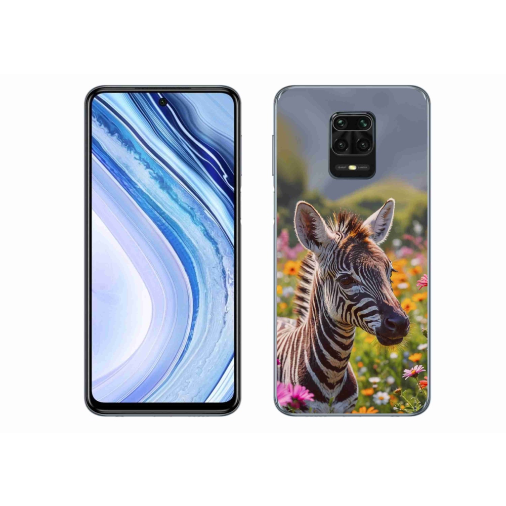 Gél borítás mmCase a Xiaomi Redmi Note 9 Pro számára - zebra a réten