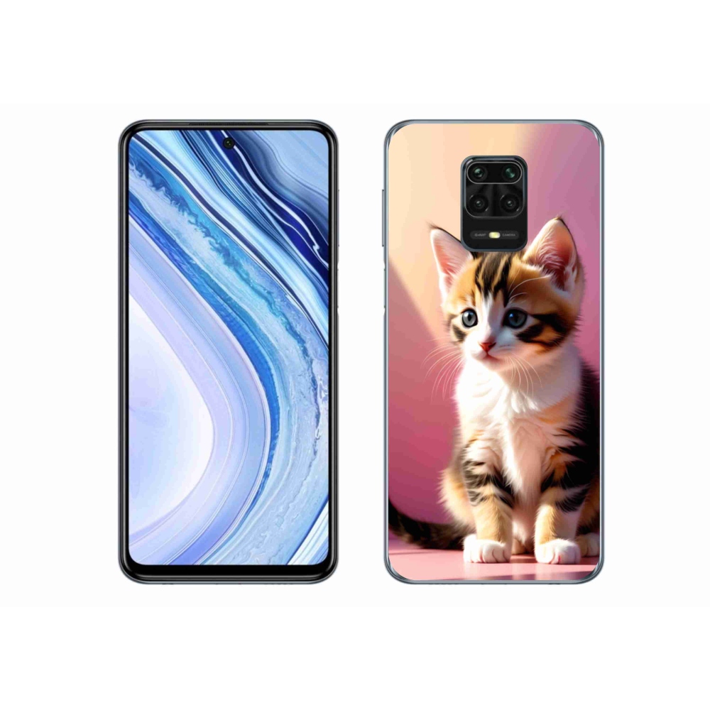 Gél borítás mmCase a Xiaomi Redmi Note 9 Pro készülékhez - kíváncsi cica 2