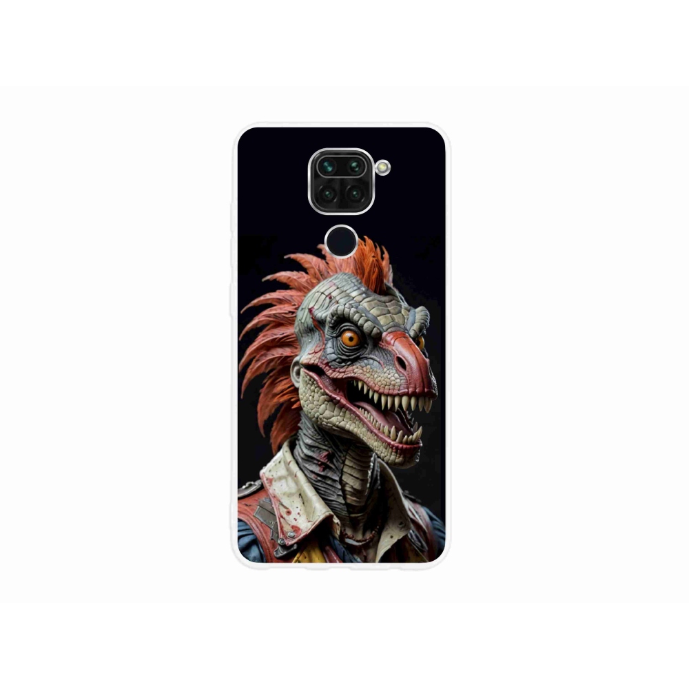 Gél borítás mmCase a Xiaomi Redmi Note 9-hez - punk dinoszaurusz