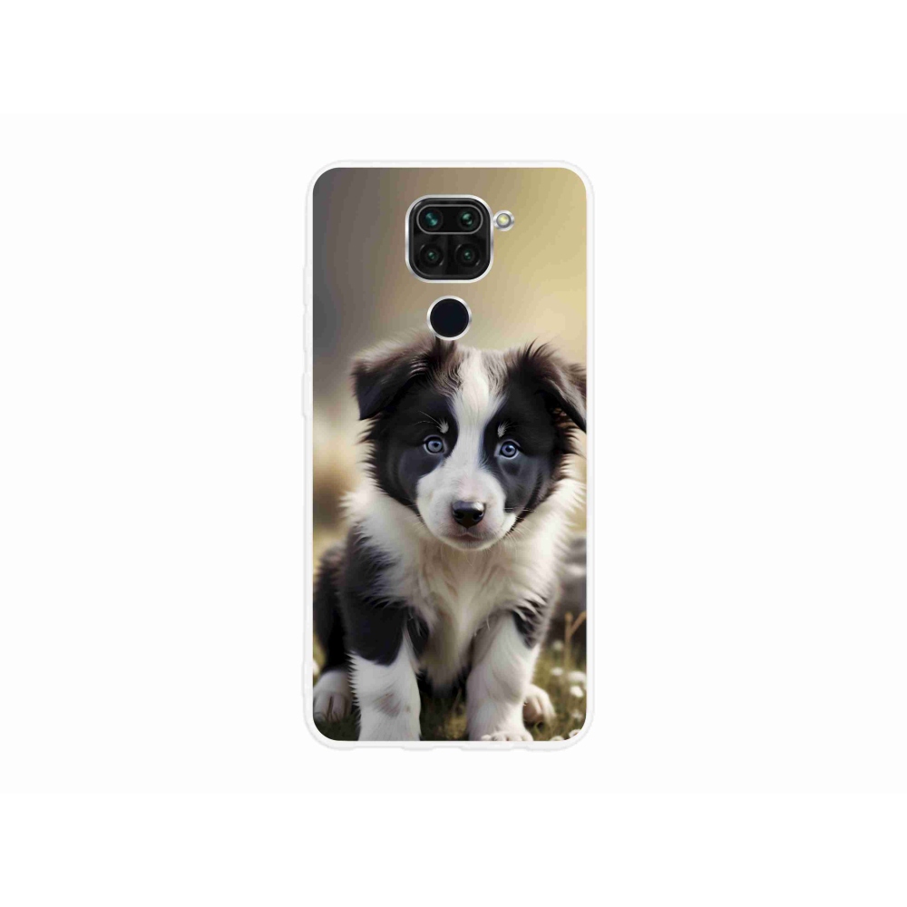 Gél borító mmCase a Xiaomi Redmi Note 9-hez - aranyos border collie