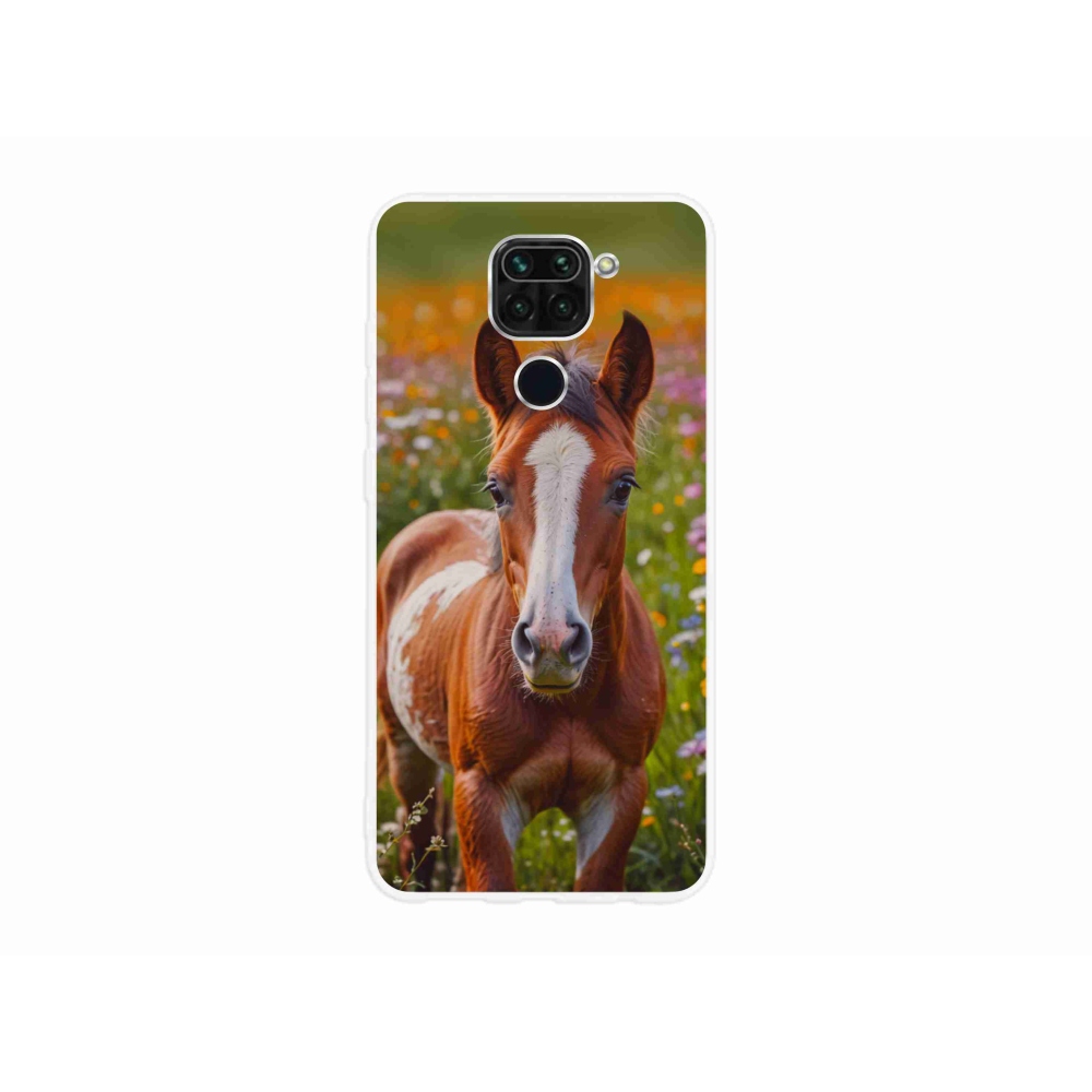 Gél borítás mmCase a Xiaomi Redmi Note 9-hez - aranyos csikó