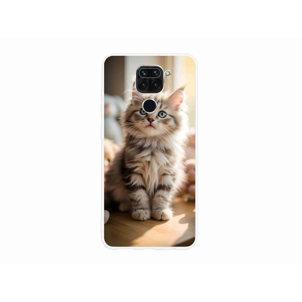 Gél borítás mmCase a Xiaomi Redmi Note 9-hez - aranyos cica 10
