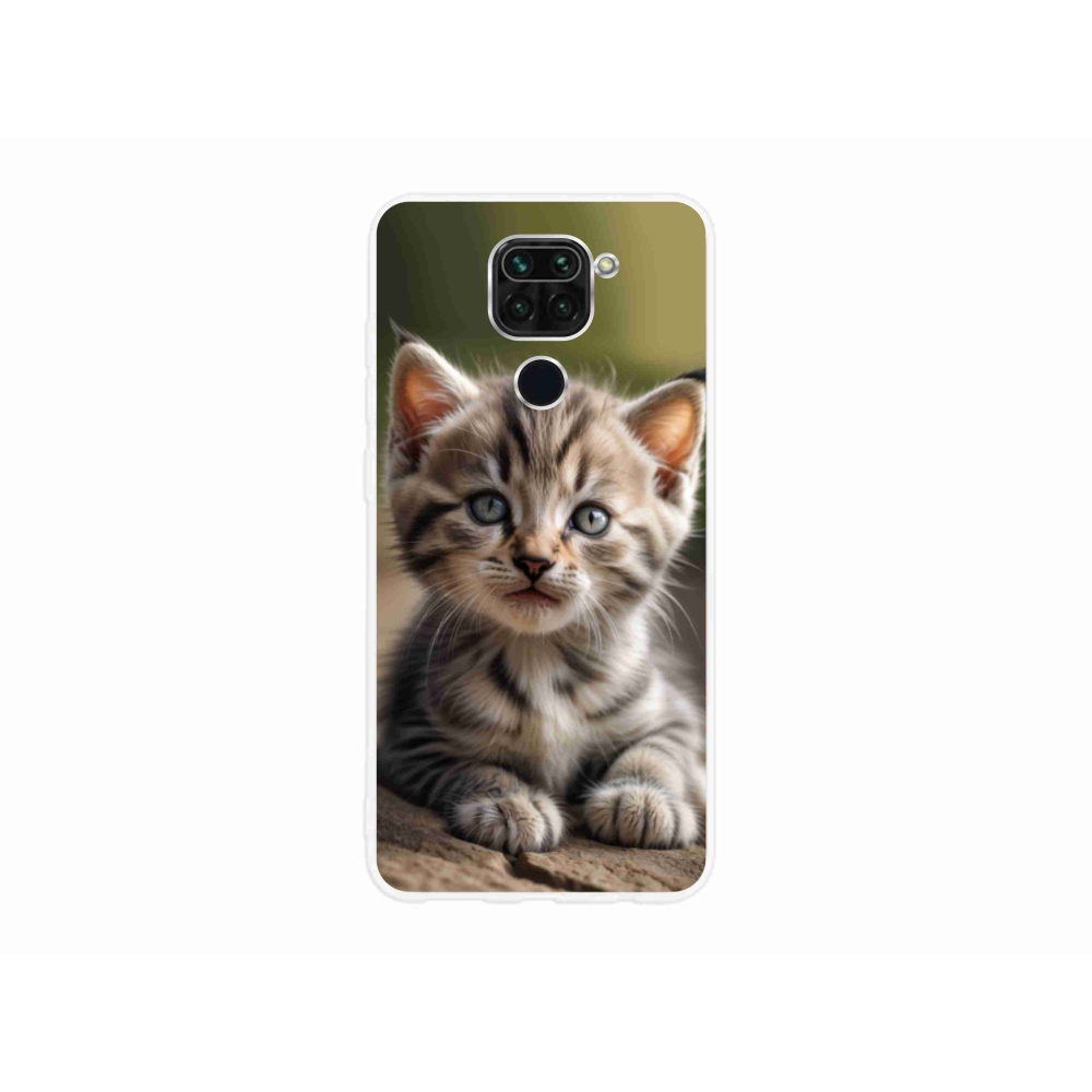 Gél borító mmCase a Xiaomi Redmi Note 9-hez - aranyos cica 9