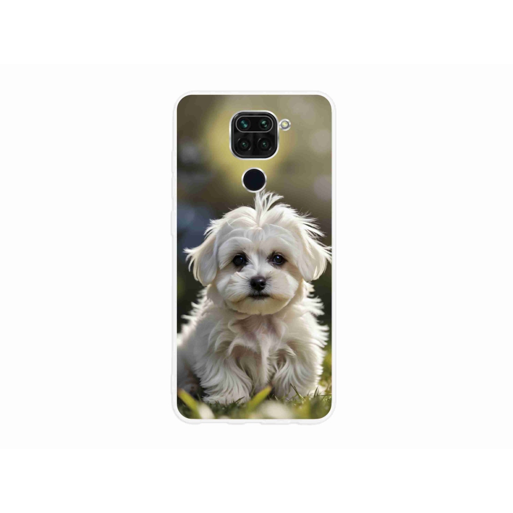 Gél borítás mmCase a Xiaomi Redmi Note 9-hez - aranyos máltai kutya