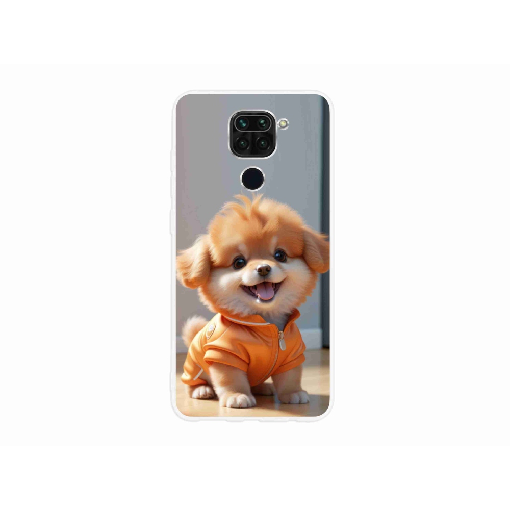 Gél borítás mmCase a Xiaomi Redmi Note 9-hez - aranyos pomerániai pulóverben