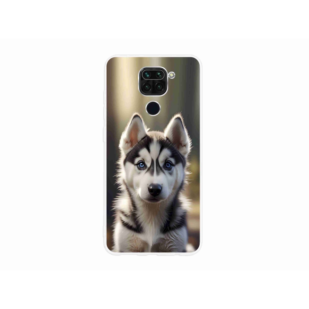 Gél borítás mmCase a Xiaomi Redmi Note 9-hez - aranyos szibériai husky