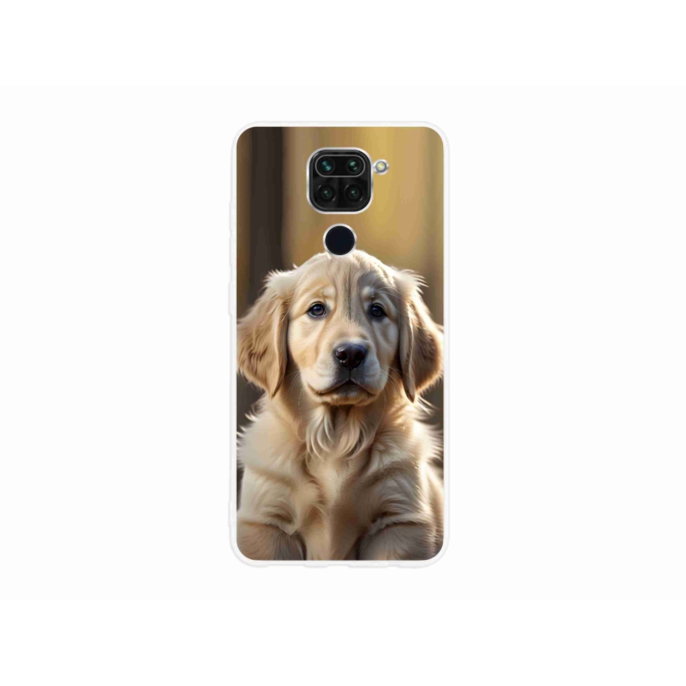 Gél borítás mmCase a Xiaomi Redmi Note 9-hez - aranyos arany retriever