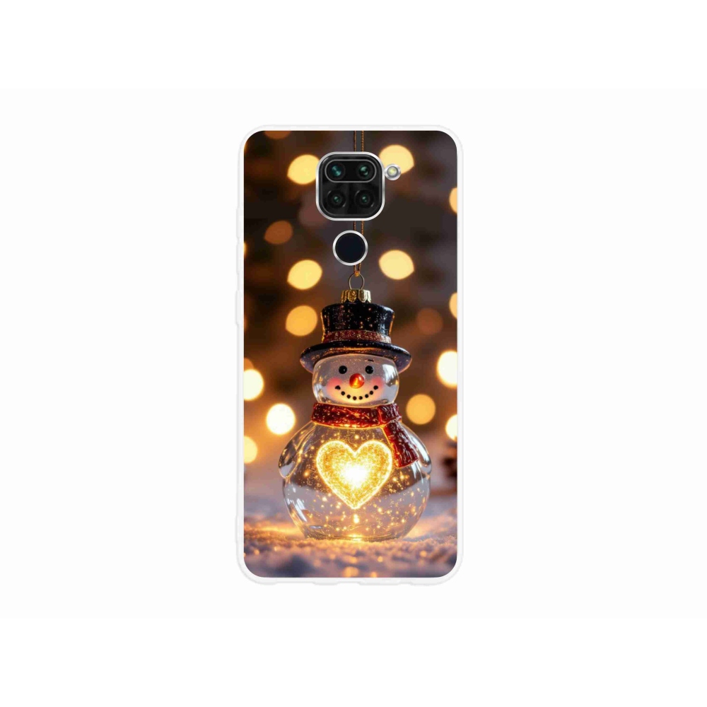 Gél borítás mmCase a Xiaomi Redmi Note 9-hez - karácsonyi hóember