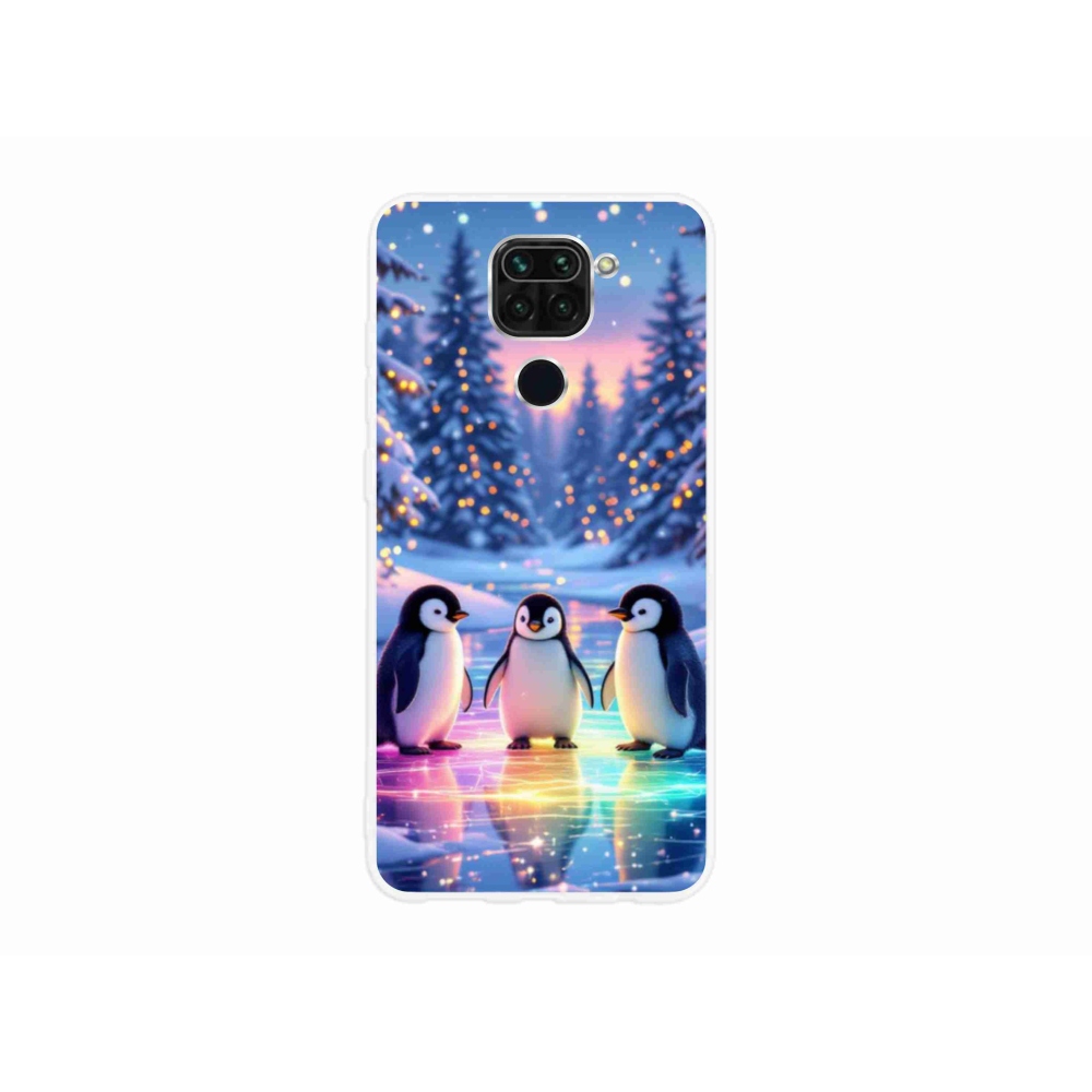 Gél borítás mmCase a Xiaomi Redmi Note 9-hez - pingvinek
