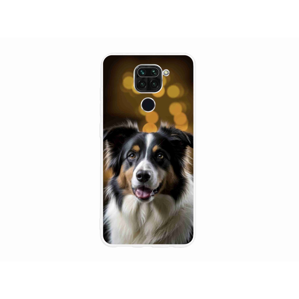 Gél borítás mmCase a Xiaomi Redmi Note 9-hez - mosolygó ausztrál juhászkutya