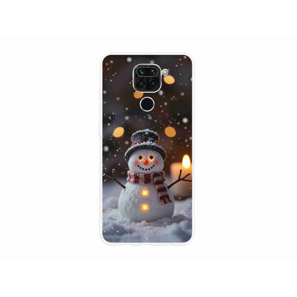 Gél borítás mmCase a Xiaomi Redmi Note 9-hez - boldog hóember