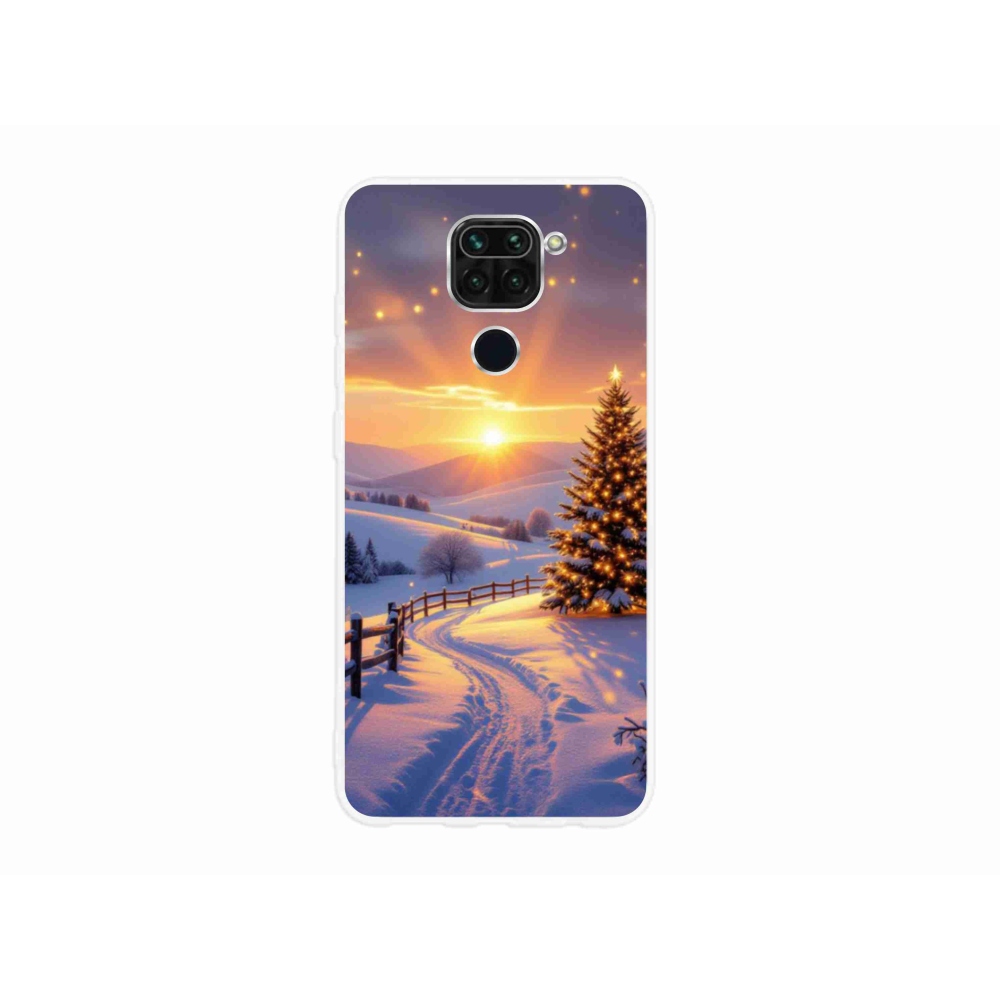 Gél borítás mmCase a Xiaomi Redmi Note 9-hez - téli tájkép