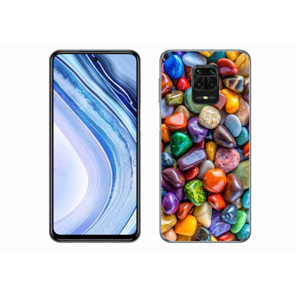 Gél borítás mmCase a Xiaomi Redmi Note 9S-hez - színes strasszkövek