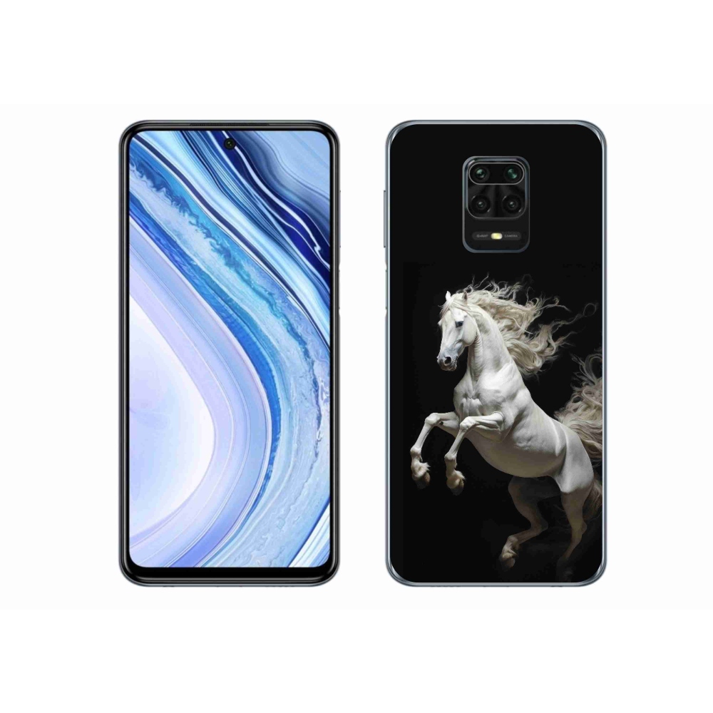 Gél borítás mmCase a Xiaomi Redmi Note 9S-hez - fehér ló 4
