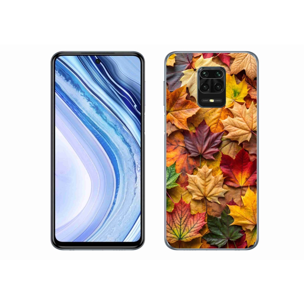 Gél borítás mmCase a Xiaomi Redmi Note 9S-hez - juharlevelek 2