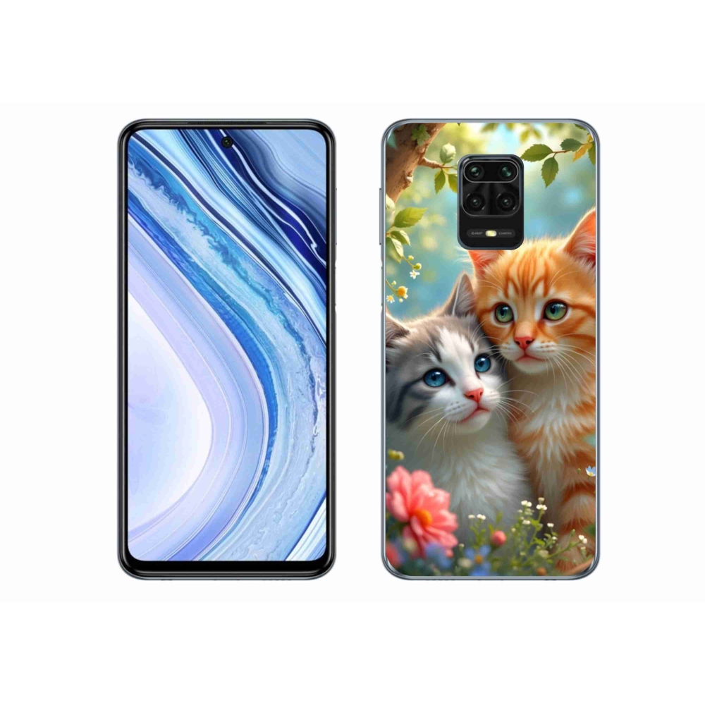Gél borító mmCase a Xiaomi Redmi Note 9S-hez - macska szeretet 2