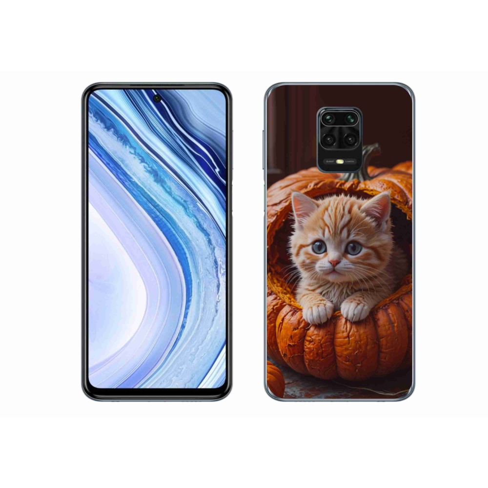 Gél borítás mmCase a Xiaomi Redmi Note 9S-hez - cica és tök 2