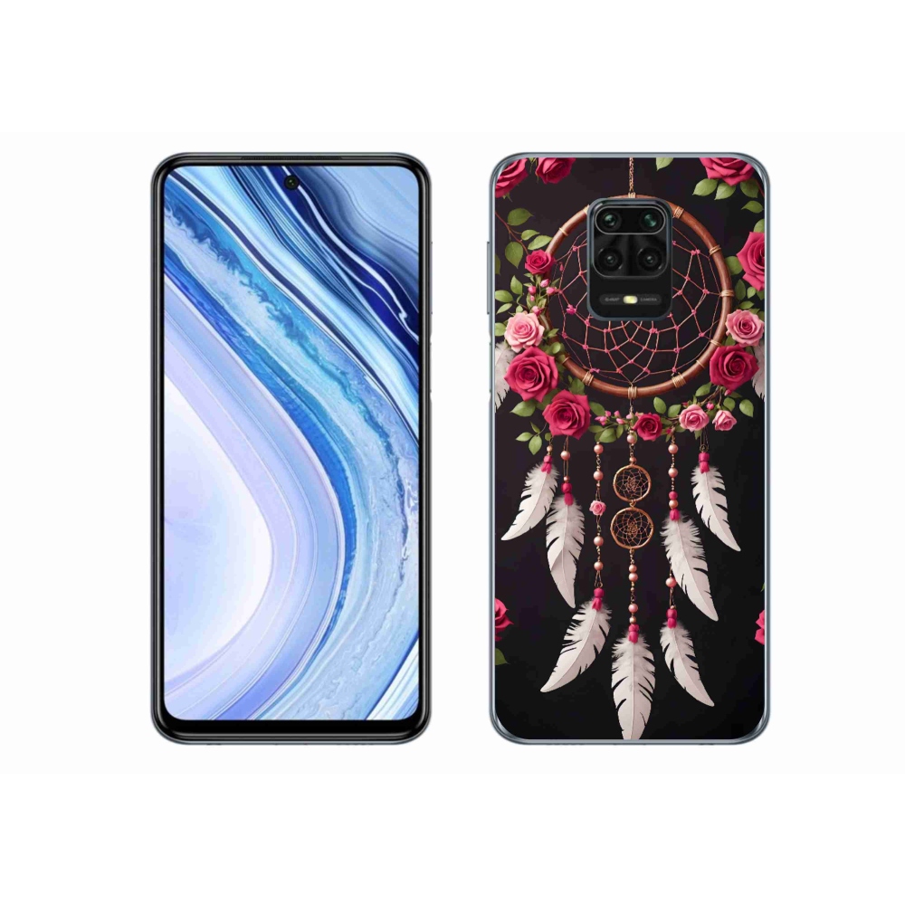 Gél borítás mmCase a Xiaomi Redmi Note 9S-hez - álomfogó rózsákkal