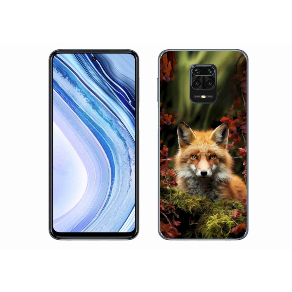 Gél borító mmCase a Xiaomi Redmi Note 9S-hez - róka az erdőben