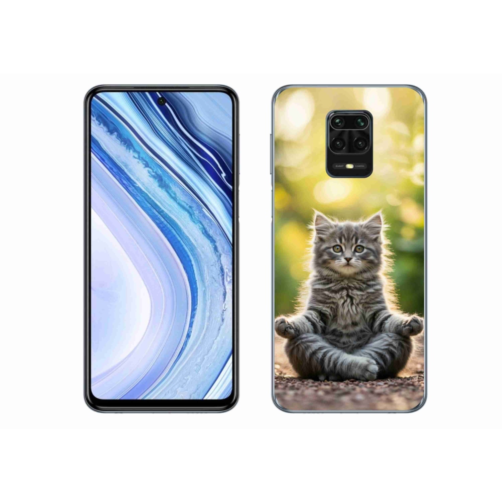 Gél borító mmCase a Xiaomi Redmi Note 9S-hez - meditáló cica
