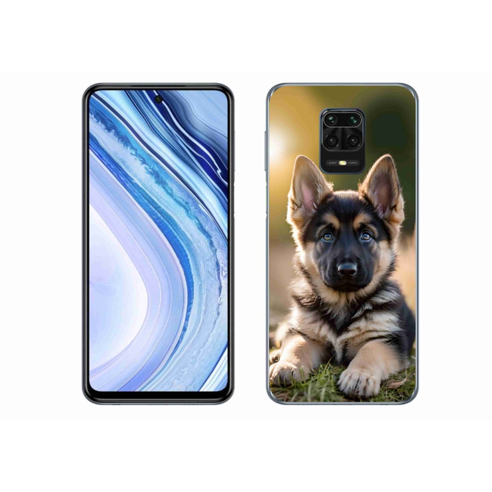 Gél borítás mmCase a Xiaomi Redmi Note 9S-hez - Német juhászkutya a természetben
