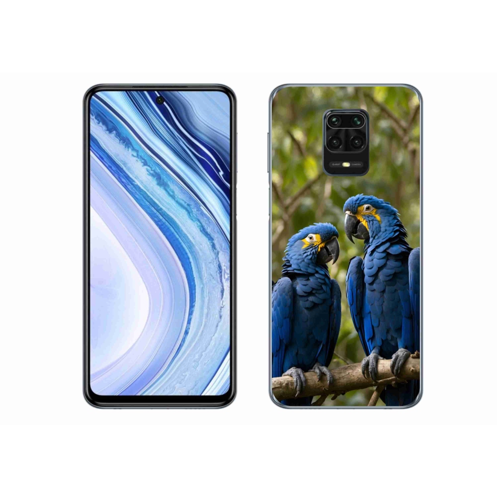 Gél borítás mmCase a Xiaomi Redmi Note 9S-hez - papagáj duó
