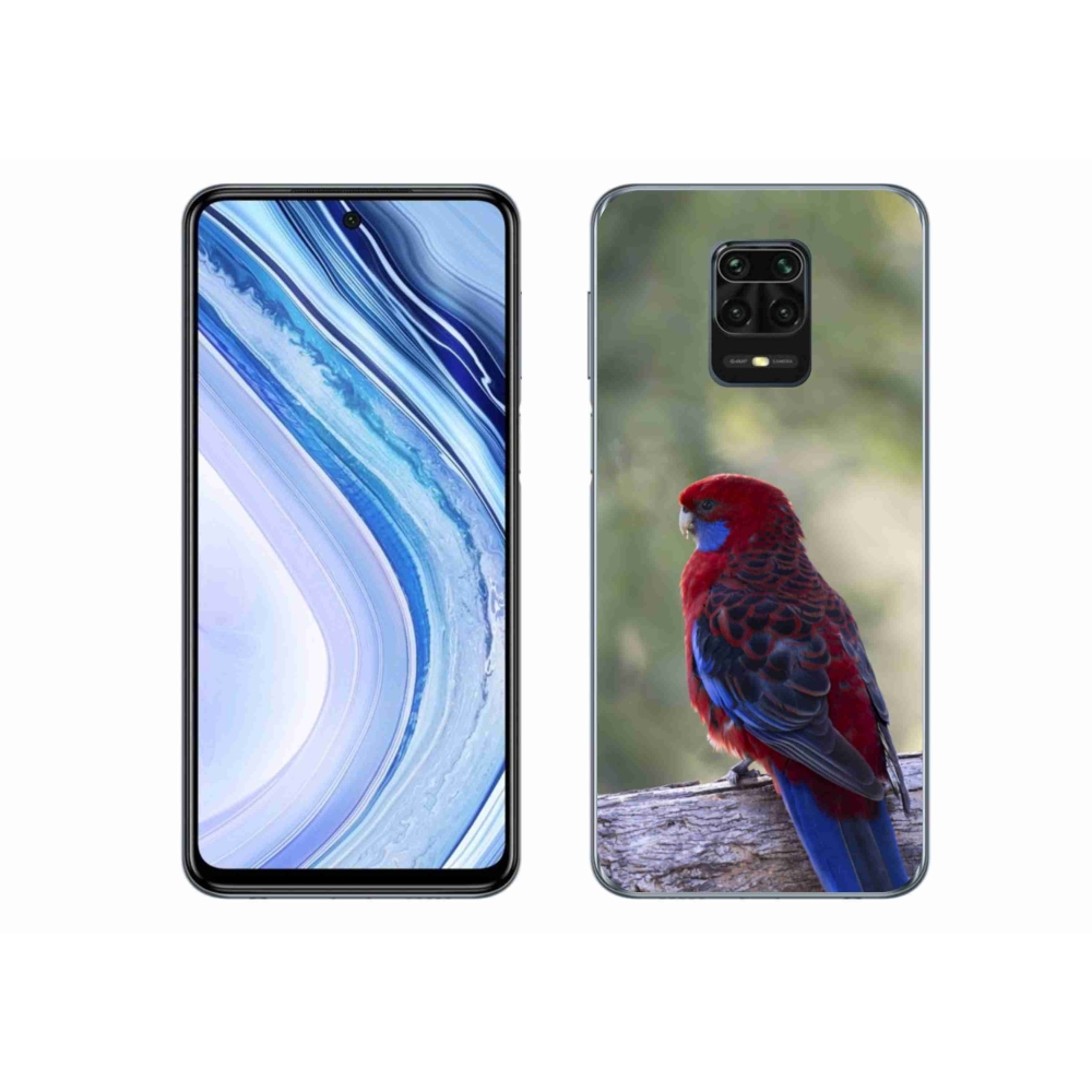 Gél borítás mmCase a Xiaomi Redmi Note 9S-hez - papagáj rosela