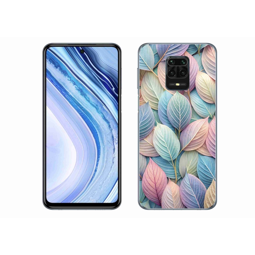 Gél borítás mmCase a Xiaomi Redmi Note 9S-hez - pasztell levelek