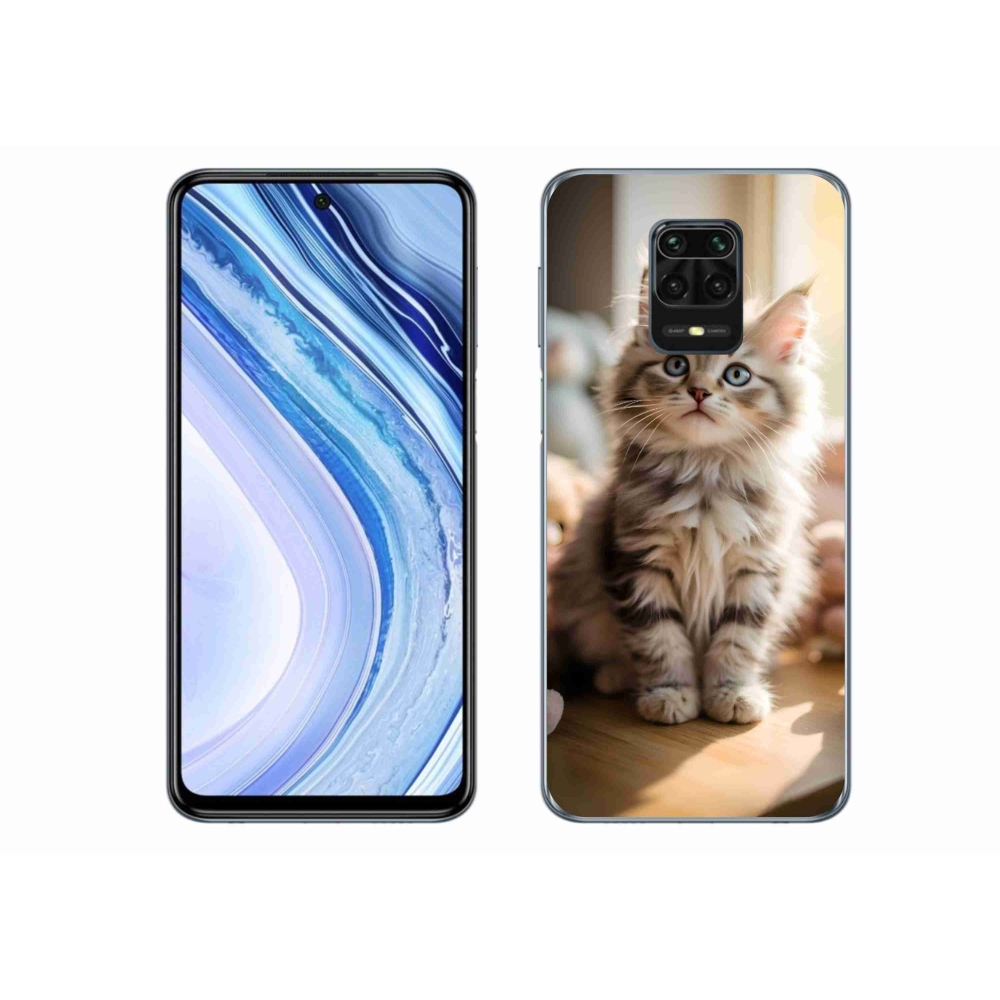 Gél borító mmCase a Xiaomi Redmi Note 9S-hez - aranyos cica 10