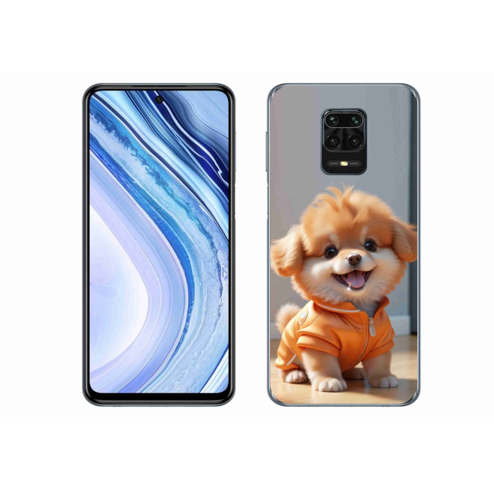 Gél borítás mmCase a Xiaomi Redmi Note 9S-hez - aranyos pomerániai pulóverben