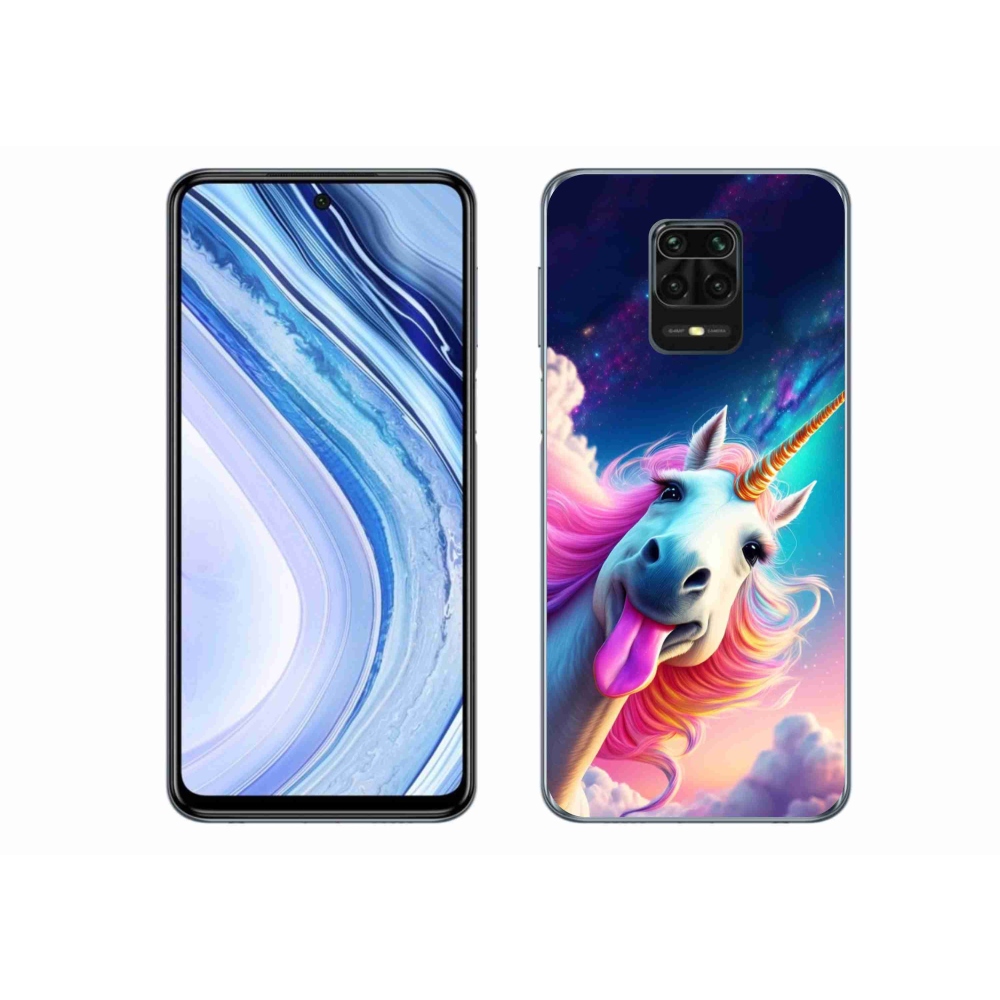 Gél borítás mmCase a Xiaomi Redmi Note 9S-hez - őrült egyszarvú