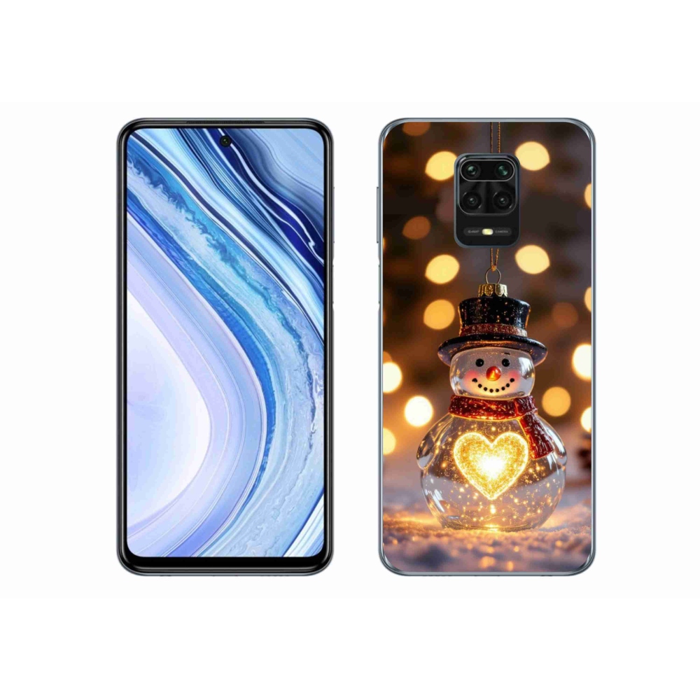 Gél borítás mmCase a Xiaomi Redmi Note 9S-hez - karácsonyi hóember