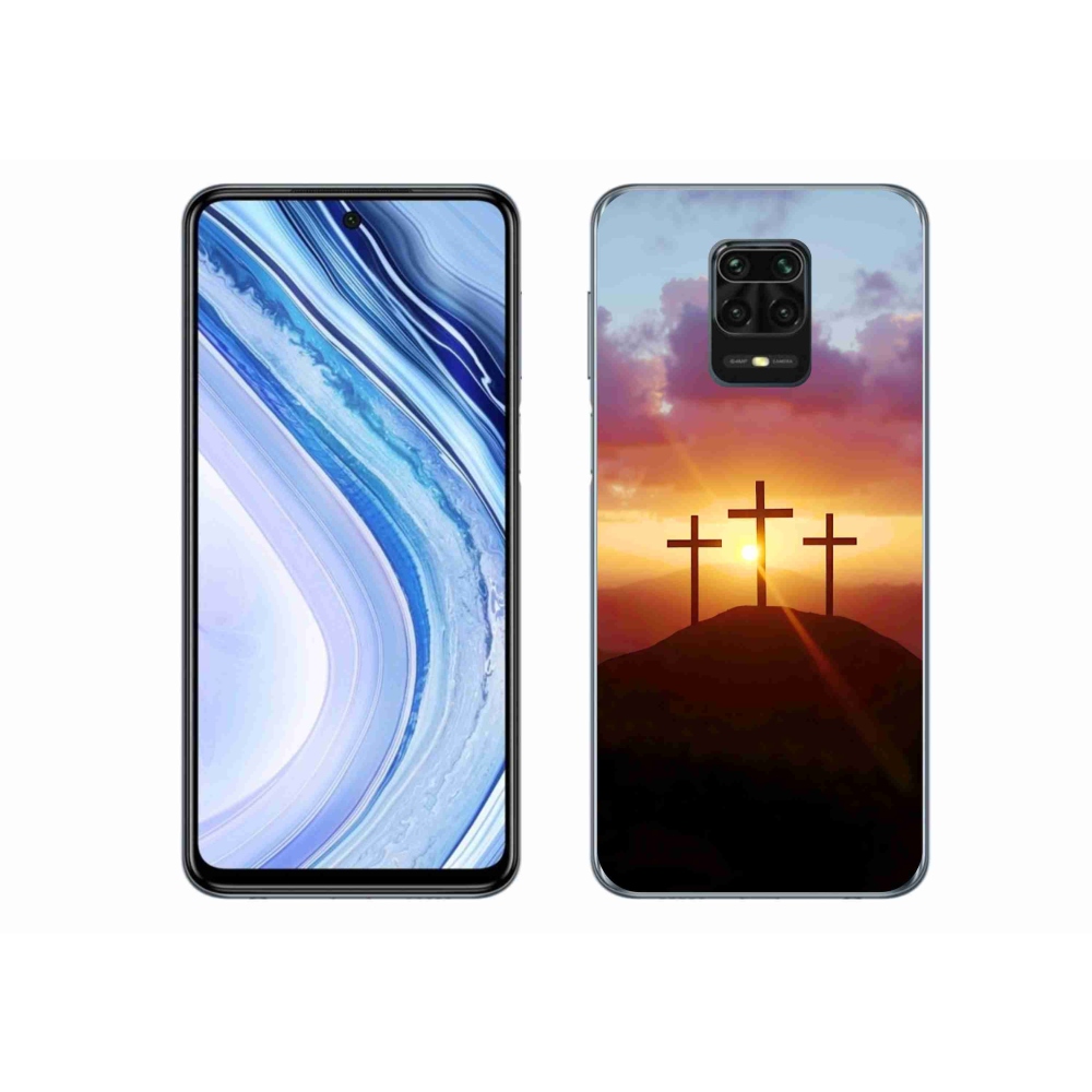 Gél borító mmCase a Xiaomi Redmi Note 9S-hez - három kereszt