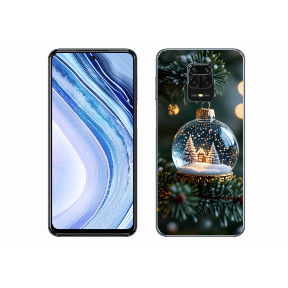 Gél borító mmCase a Xiaomi Redmi Note 9S-hez - Karácsonyi gömbök 2