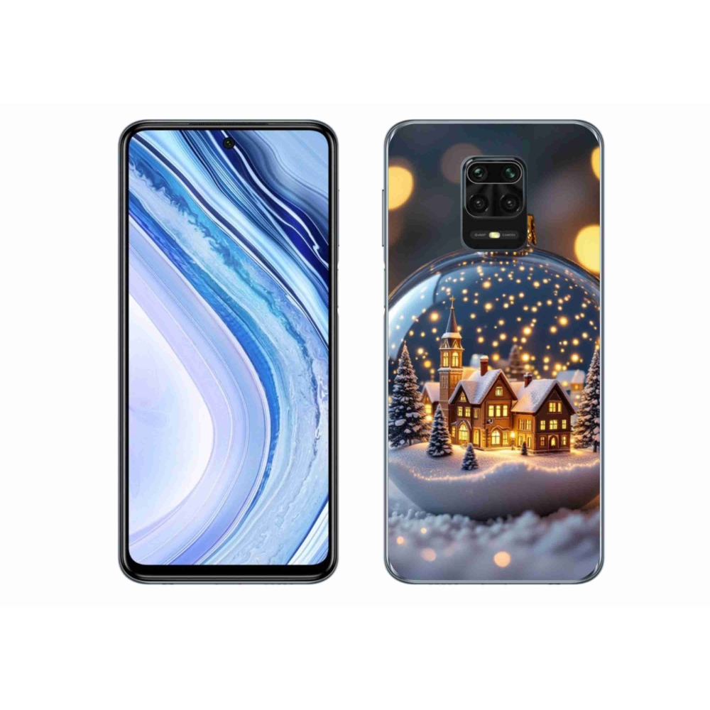 Gél borító mmCase a Xiaomi Redmi Note 9S-hez - Karácsonyi golyók 4