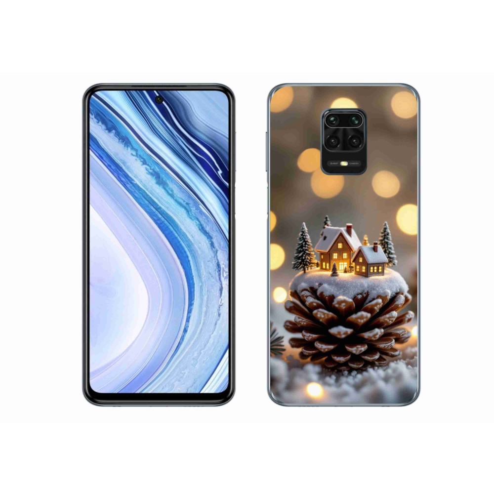 Gél borítás mmCase a Xiaomi Redmi Note 9S-hez - téli falu