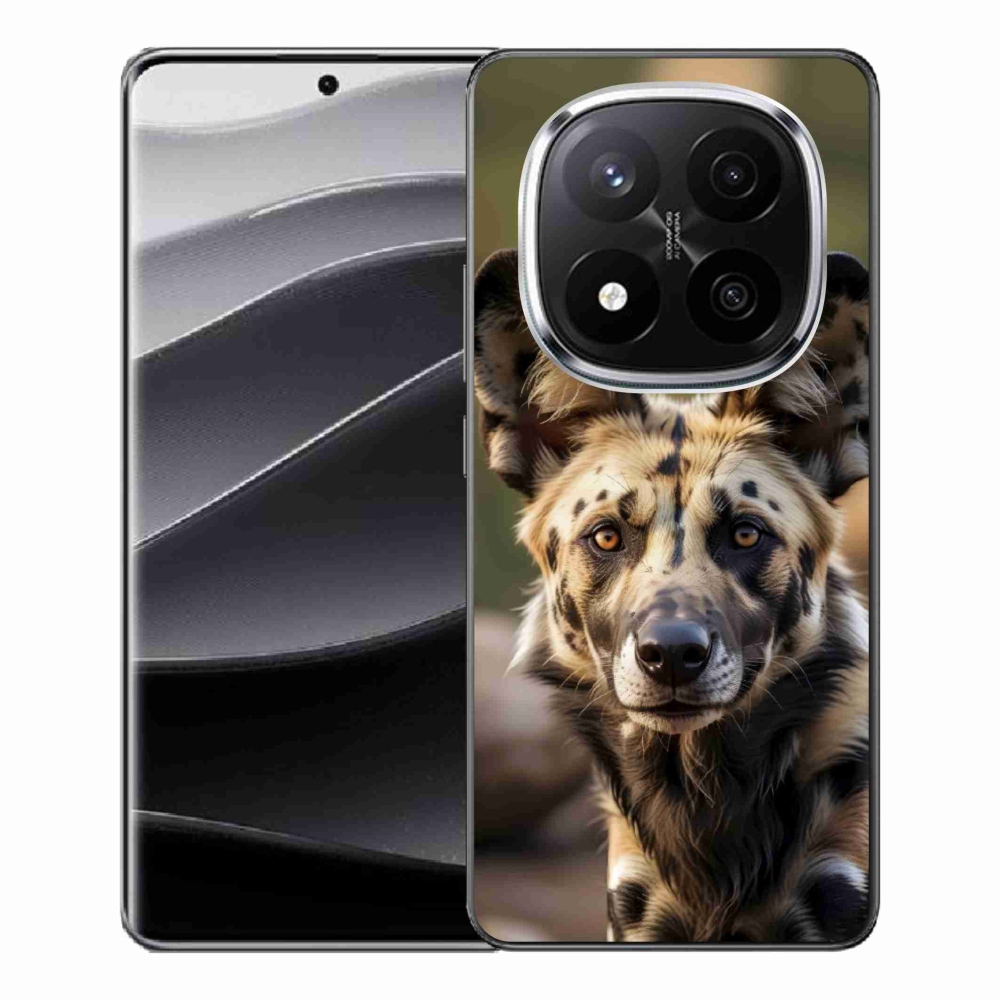 Gél borítás mmCase a Xiaomi Remdi Note 14 Pro+ 5G számára - afrikai vadkutya