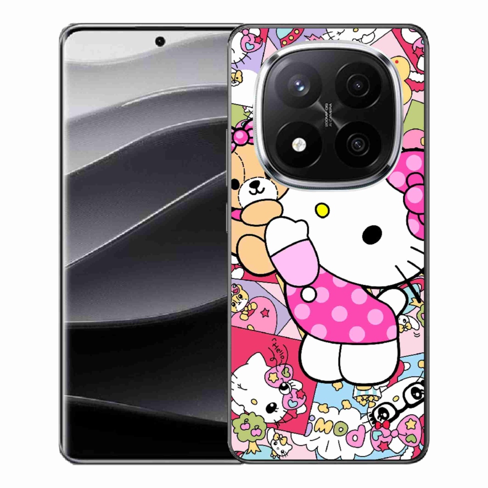 Gél borítás mmCase a Xiaomi Remdi Note 14 Pro+ 5G számára - aranyos cica