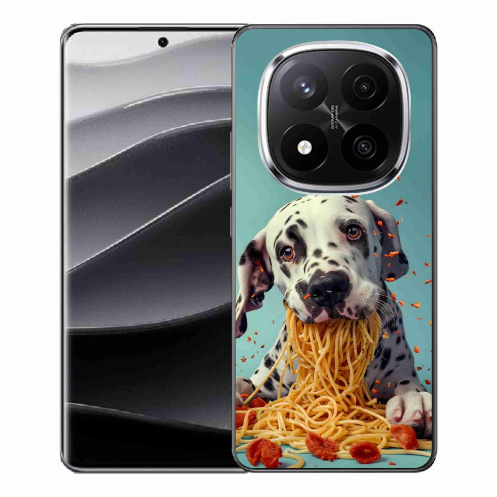 Gél borítás mmCase a Xiaomi Remdi Note 14 Pro+ 5G számára - dalmát és spagetti