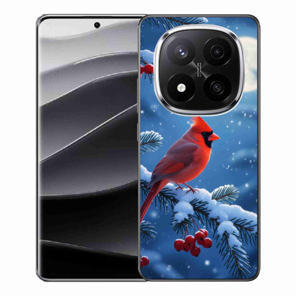 Zselés borítás mmCase a Xiaomi Remdi Note 14 Pro+ 5G számára - kardinálpiros színű